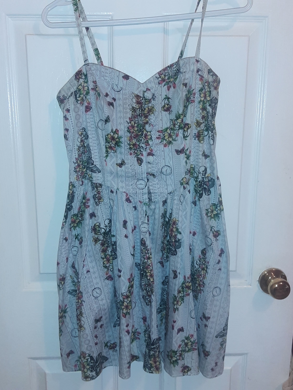 Hell Bunny Cotton Skull Dress